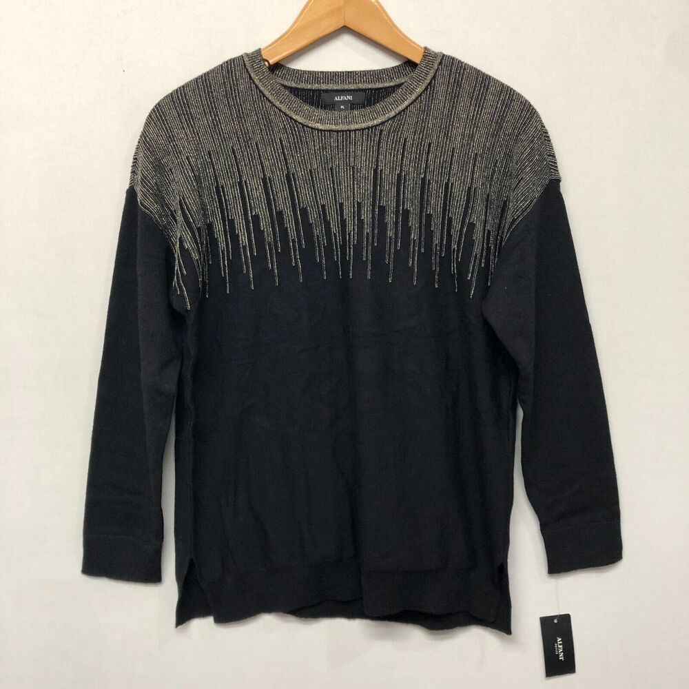 NWT Alfani Women Pullover Sweater Knit Top Size PL Petite Large B325 -22
